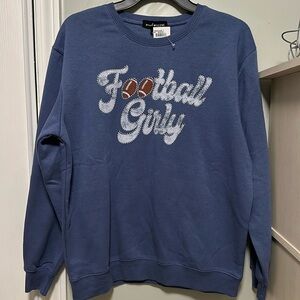 NEW social ❤️ Scene Blue Football Longsleeve Shirt